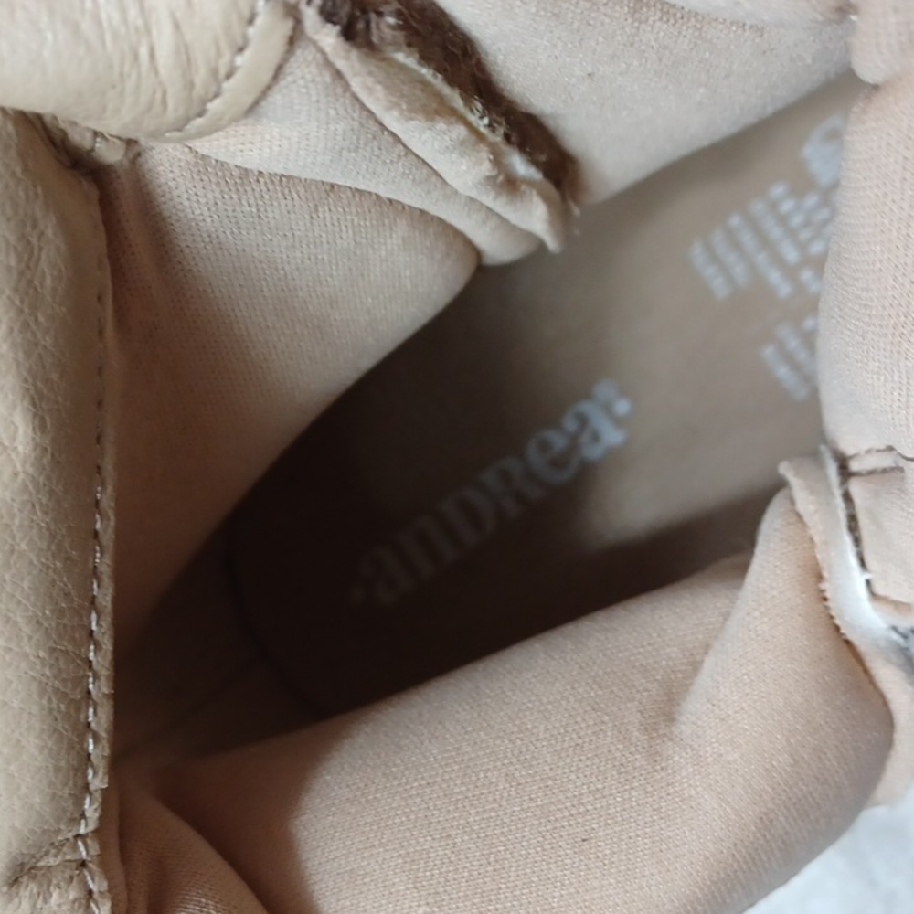 Andrea Tan Textile Light Ankle Boots 8M New - Picture 7 of 10